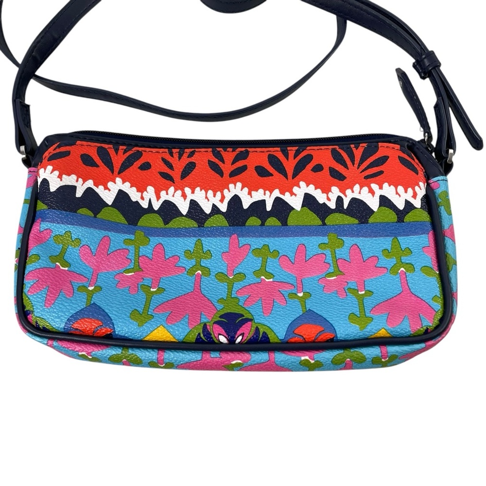 Vera Bradley Rio Stripe Small Crossbody Bag Purse - Bright Vibrant Colors - Picture 6 of 9